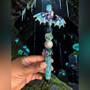 Custom Made Dragon Wing Beaded Pen